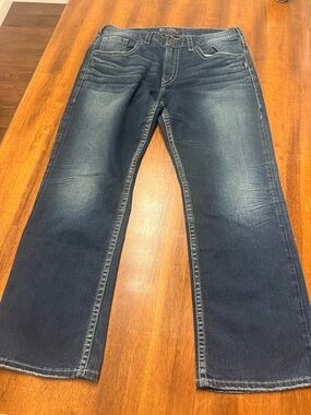 Silver Brand Gordie Dark Wash Straight Leg Jeans mens 38 x 32